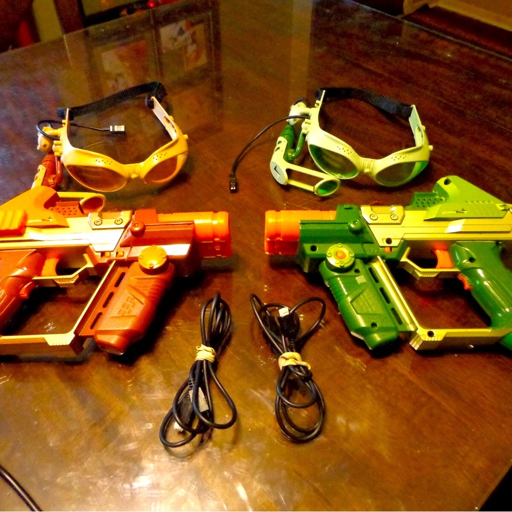 Tiger electronic laxer tag team ops guns and headsets.